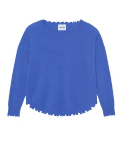 Kujten Sweaters & Sweatshirts>Women Round Neck Cashmere Sweater, 2-Threads Deep Kabalos