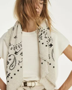 Kujten Sweaters & Sweatshirts>Women Round Neck Cashmere Sweater Blanc