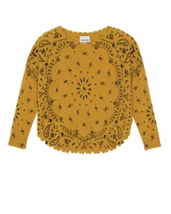 Kujten Sweaters & Sweatshirts>Women Round Neck Cashmere Sweater, 2-Threads Jaune Safran