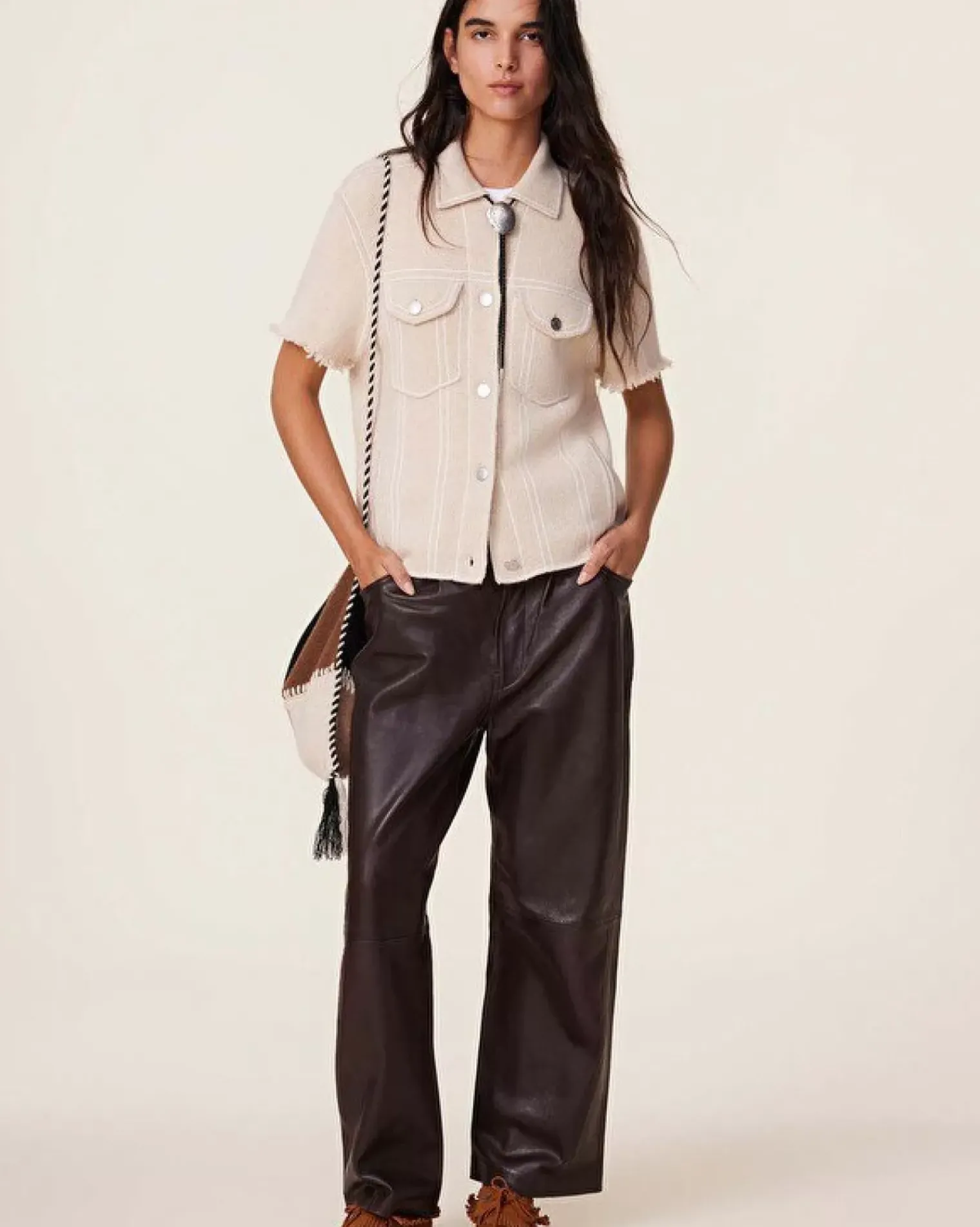 Kujten Jackets & Vests>Women Short Cashmere Jacket, 2-Threads Organique