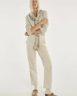 Kujten Jackets & Vests>Women V-Neck Cashmere Cardigan Avoine