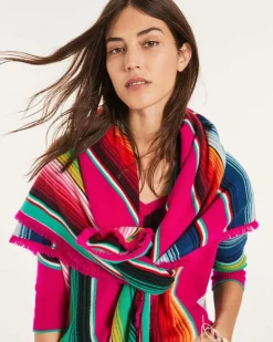 Kujten Sweaters & Sweatshirts>Women V-Neck Cashmere Sweater Rose Magenta