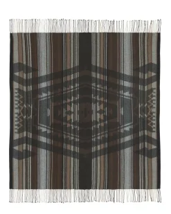 Kujten Scarves & Snoods>Woven Cashmere Fringed Shawl Chataigne