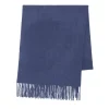 Kujten Scarves & Snoods>Woven Cashmere Scarf Bleu Denim