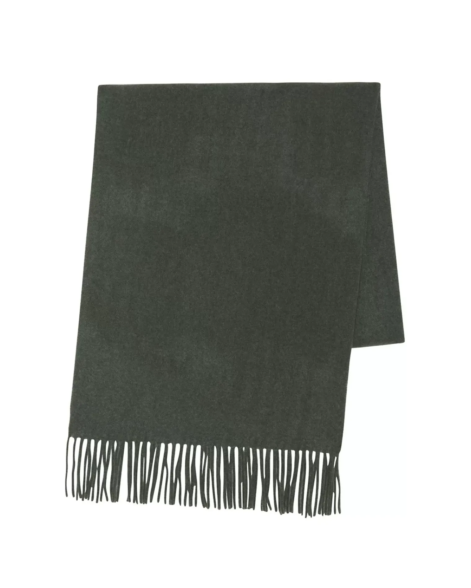 Kujten Scarves & Snoods>Woven Cashmere Scarf Kaki Fonce